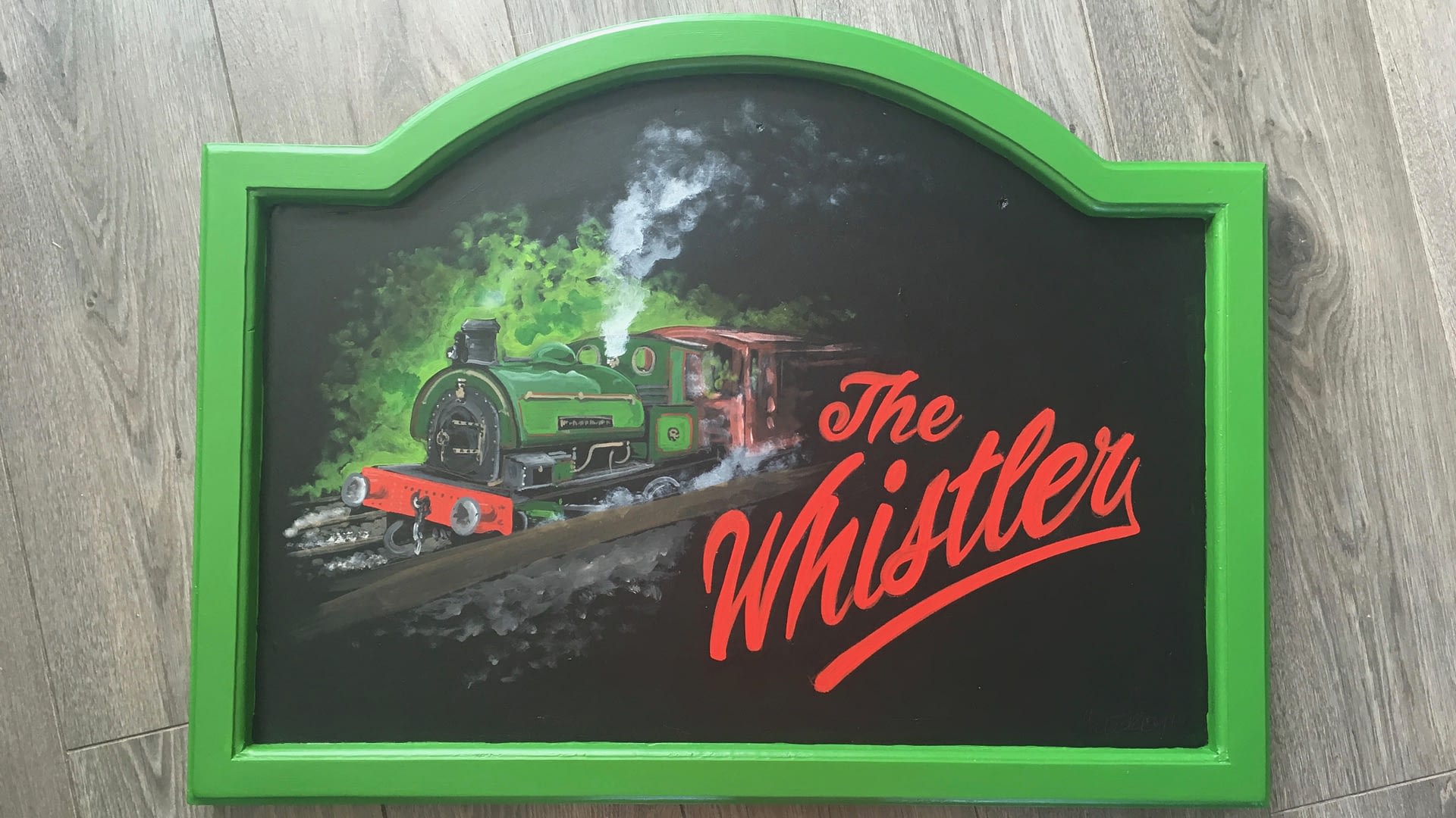 The Whistler Bar Sign 