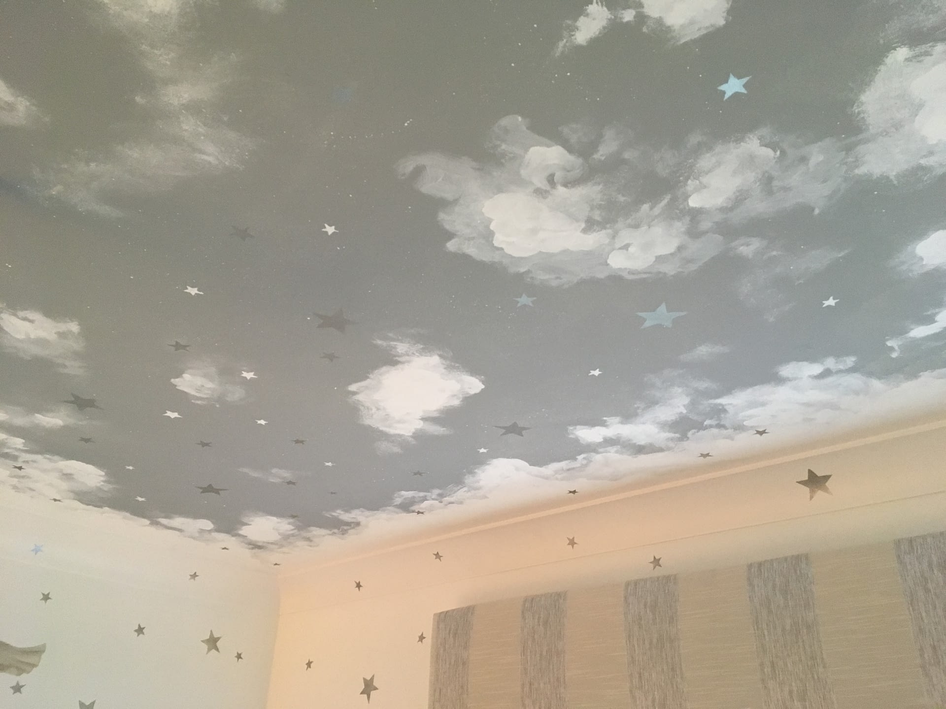 Silver Sky Nursery Ceiling 