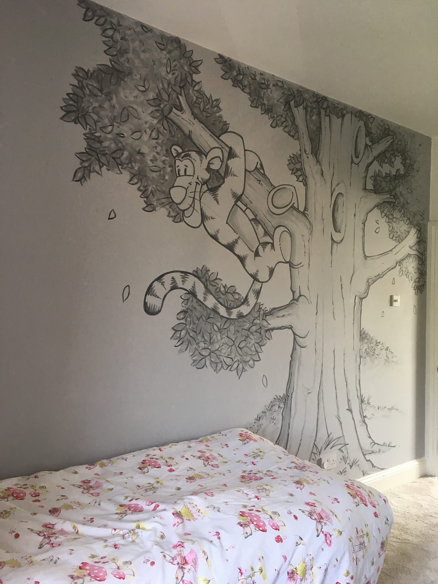 Tigger in Tree Mural 