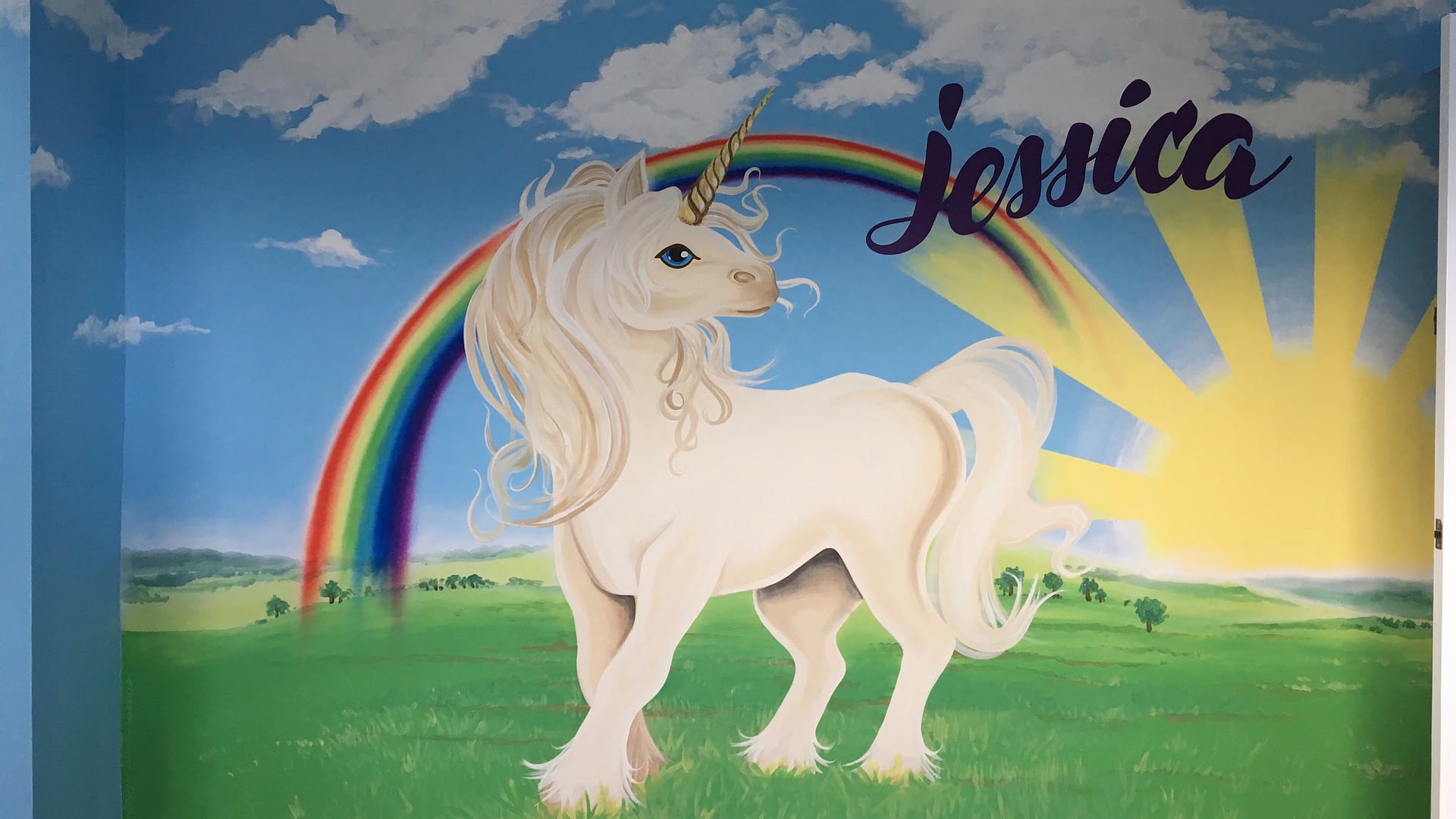 Jessica / Unicorn Mural 