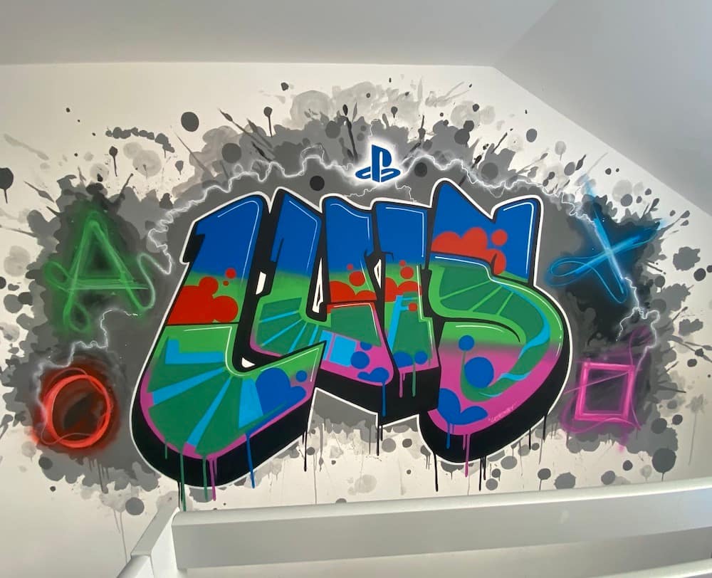 Luis Graffiti Mural