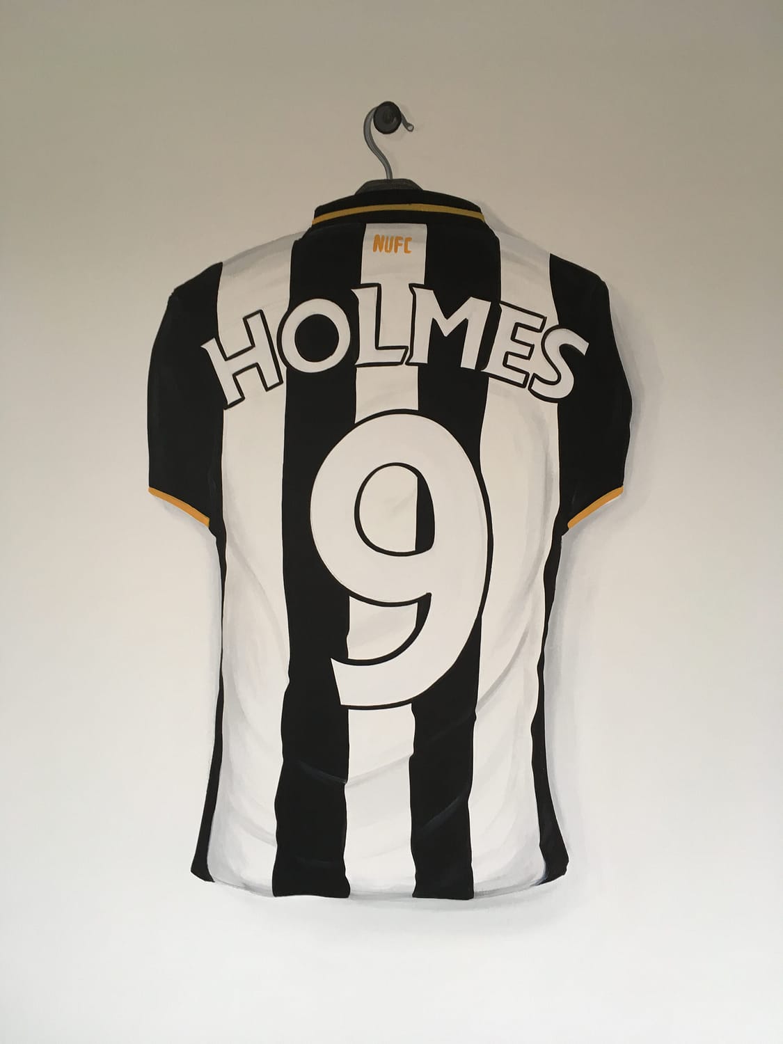 Newcastle United Shirt Painting trompe l'oeil