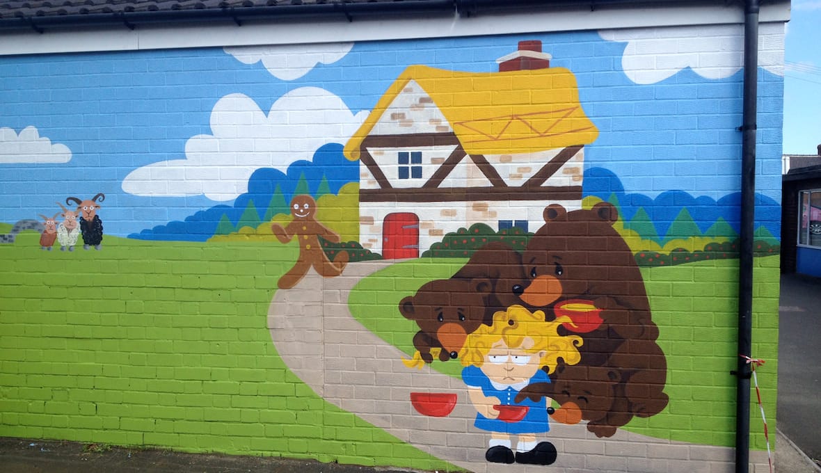 Goldilocks School Playground Mural
