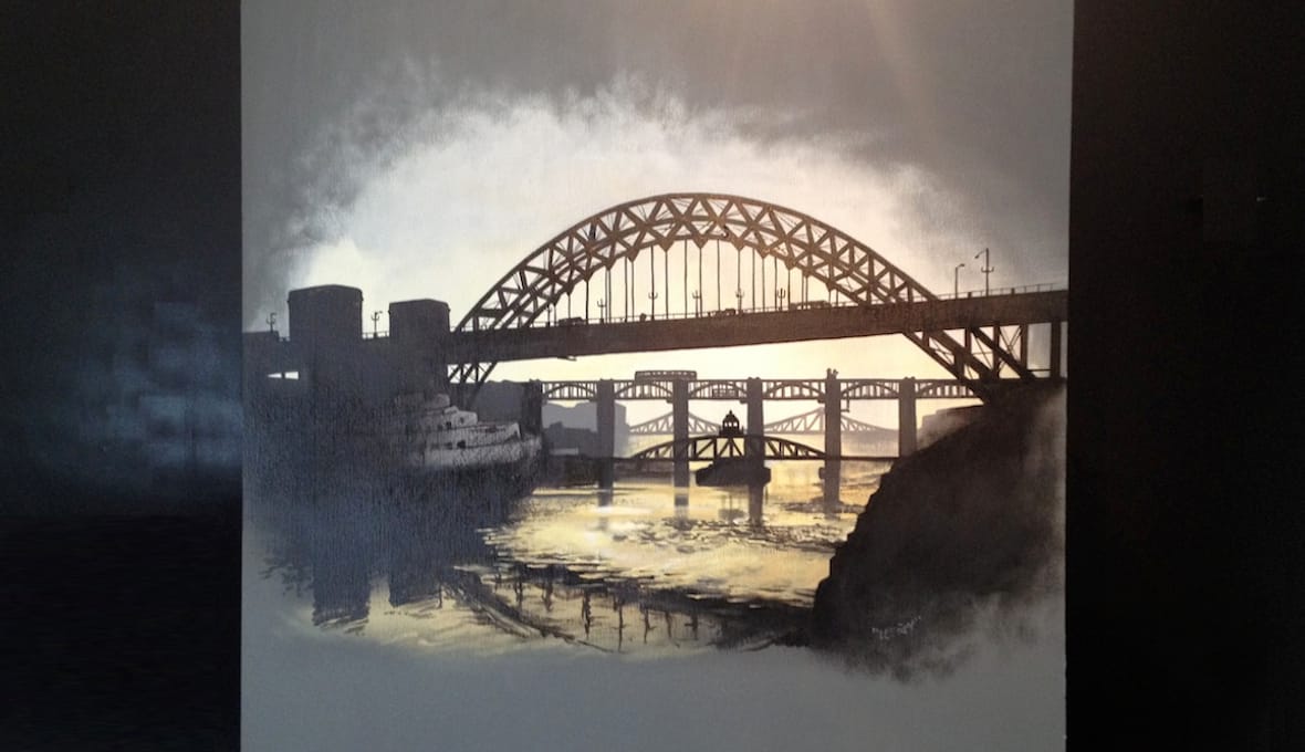 Newcastle and Gateshead Bridges Mural