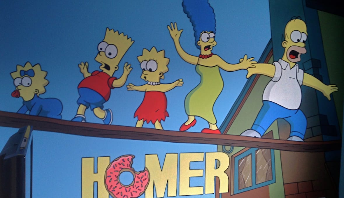 The Simpsons Kids Bedroom Mural