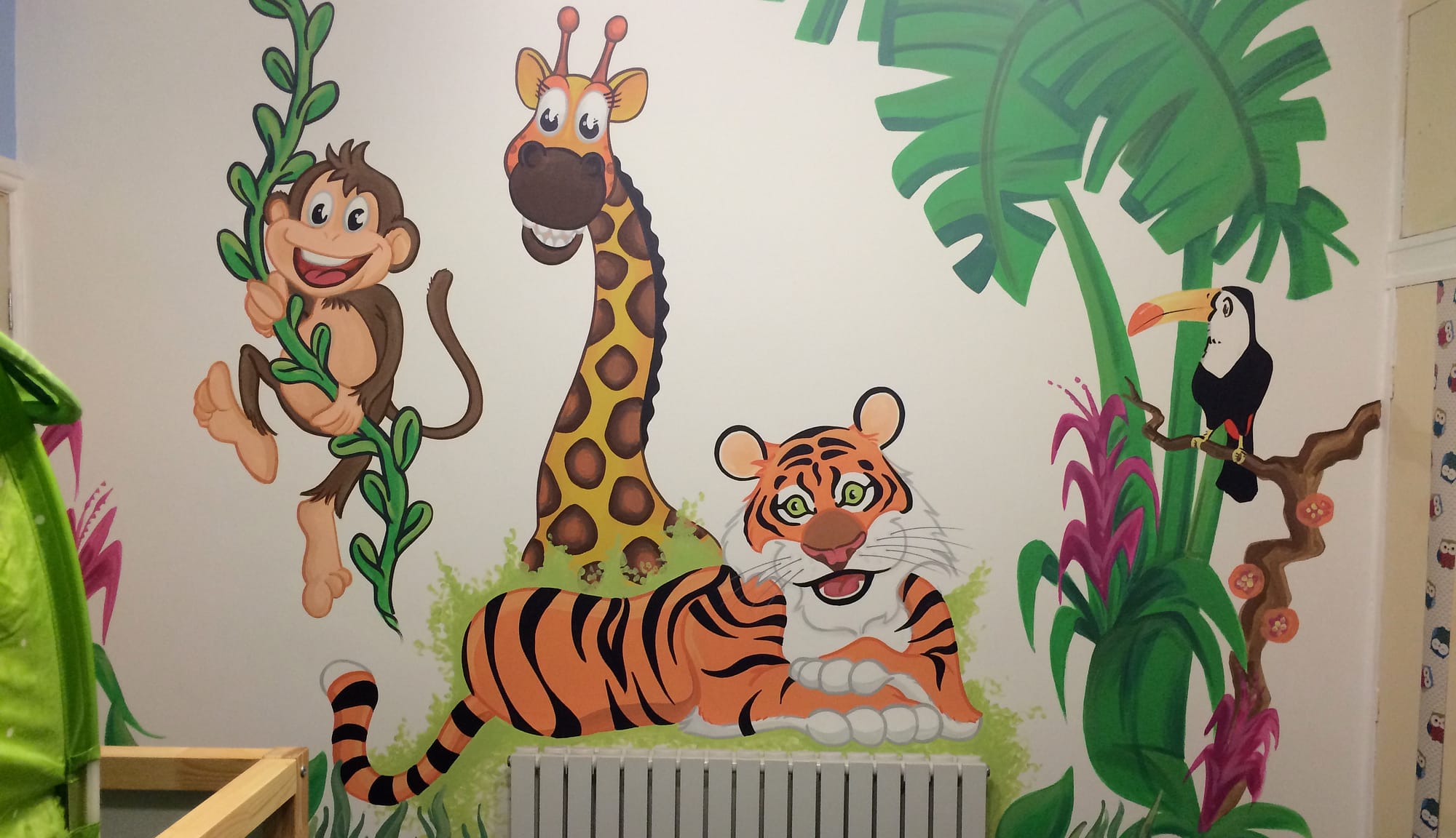 Jungle room mural