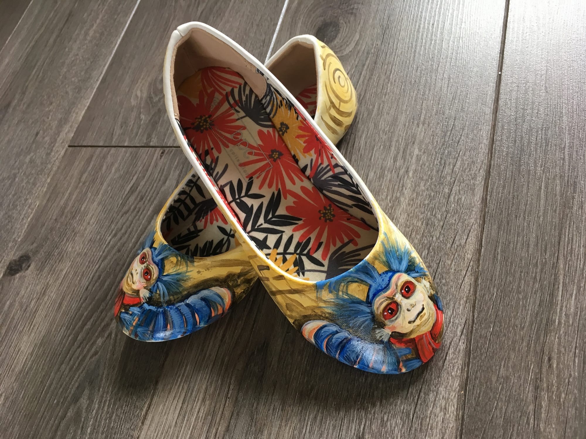 custom painted shoes