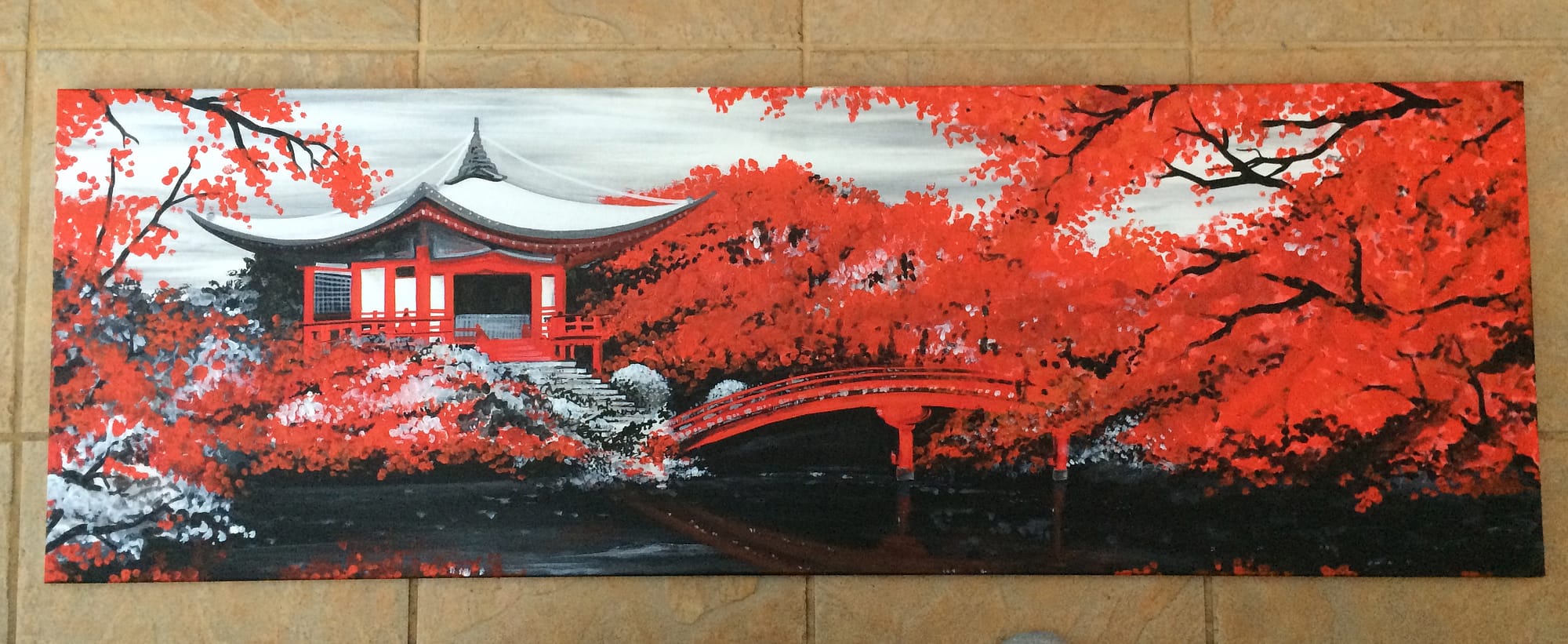 Teahouse Painting Canvas